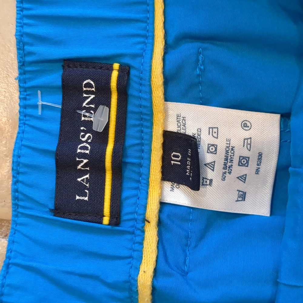 Lands’ End Teal Blue Cargo Skort Size 10 - Picture 2 of 6